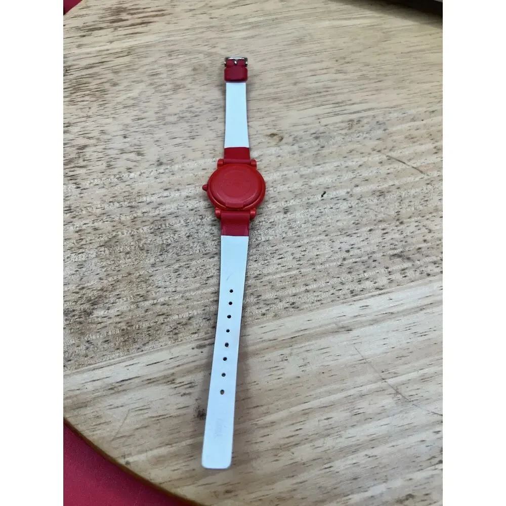 Vintage Disney Mickey Mouse & Minney Watch Lorus Quartz Faux Leather New Battery
